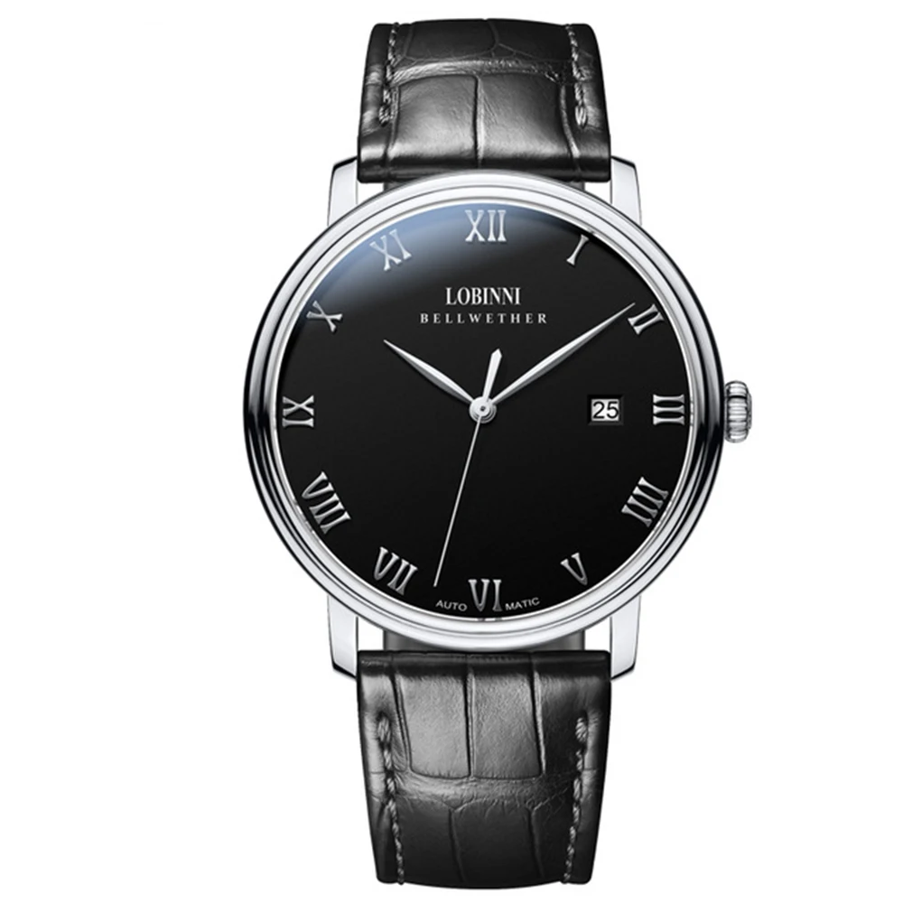 Часы наручные LOBINNI Мужские механические роскошные брендовые водонепроницаемые