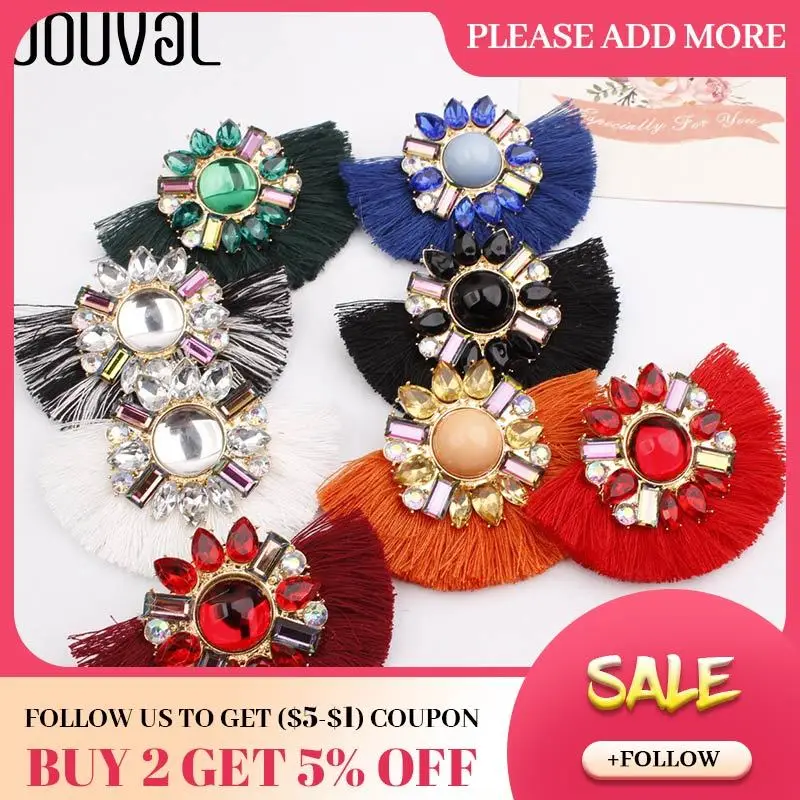 Висячие серьги JOUVAL в этническом богемном стиле для женщин хрустальные