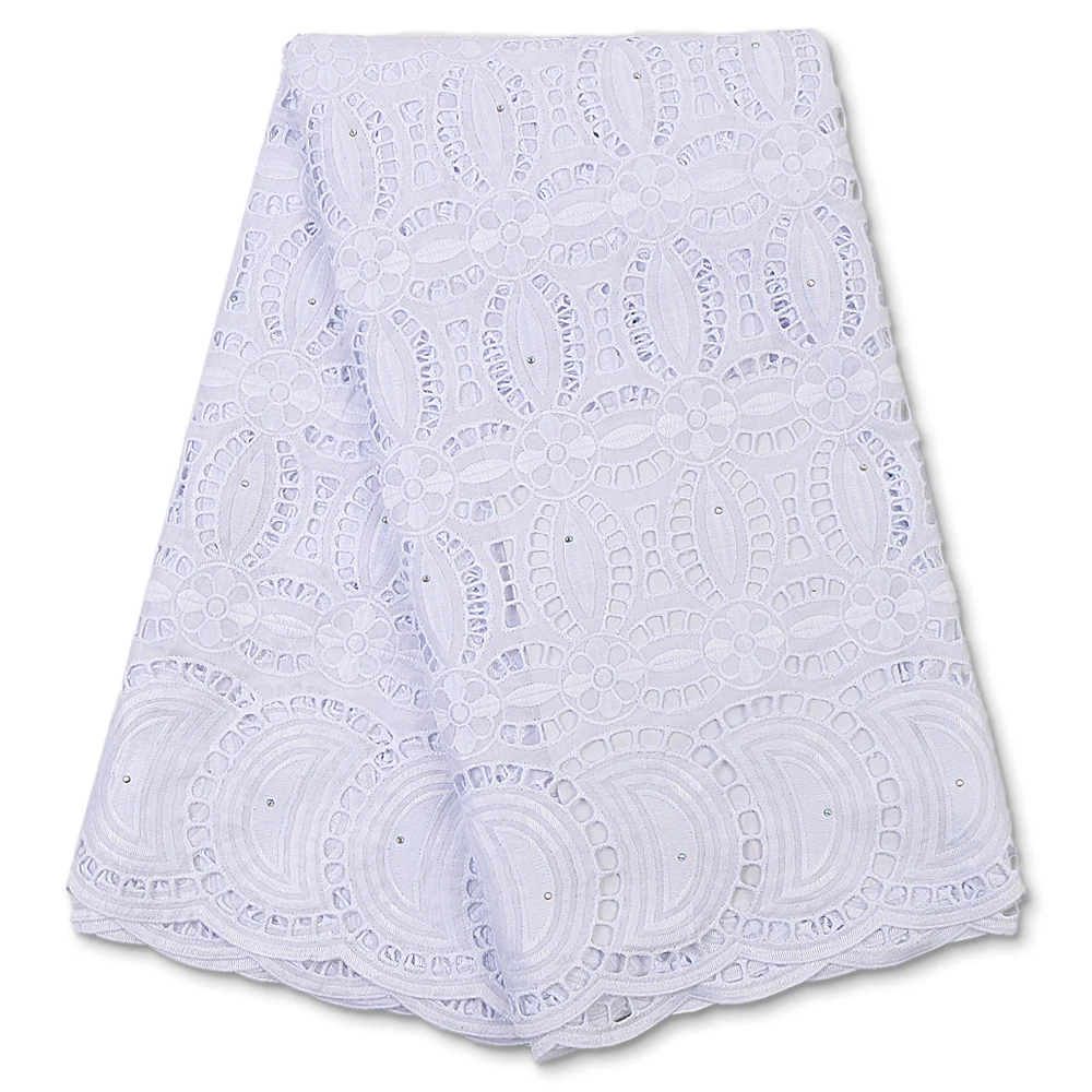 

African Cotton Lace Fabric 2020 High Quality Dry Lace Swiss Voile Lace In Switzerland Fashion Nigerian Lace Fabrics YA3787B-4
