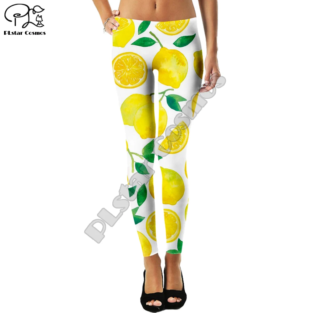 Красочные Леггинсы образец Женская пищевой конфеты фруктового шить леггинсы с
