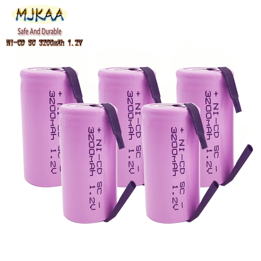 8 шт/MJKAA NI-CD SC 3200Mah 1 2 V аккумуляторная батарея использовать для электронных