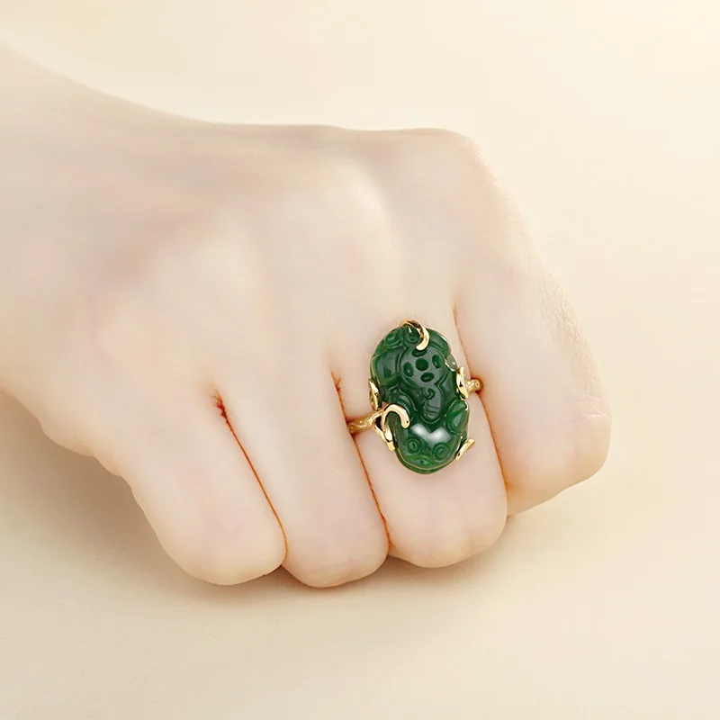 2022 New S925 Sterling Silver Ring Empty Setting Free Shaped Ring Setting Diy Inlaid Beeswax Turquoise Amber Brave Accessories