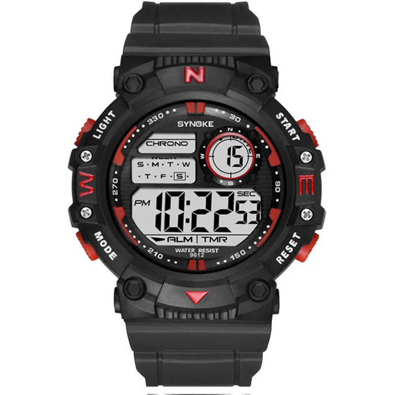 

SYNOKE Sports Men Watches Fashion Waterproof Digital Watch Luminous Stopwatch Date Wristwatch Watch for Men Relogio Masculino
