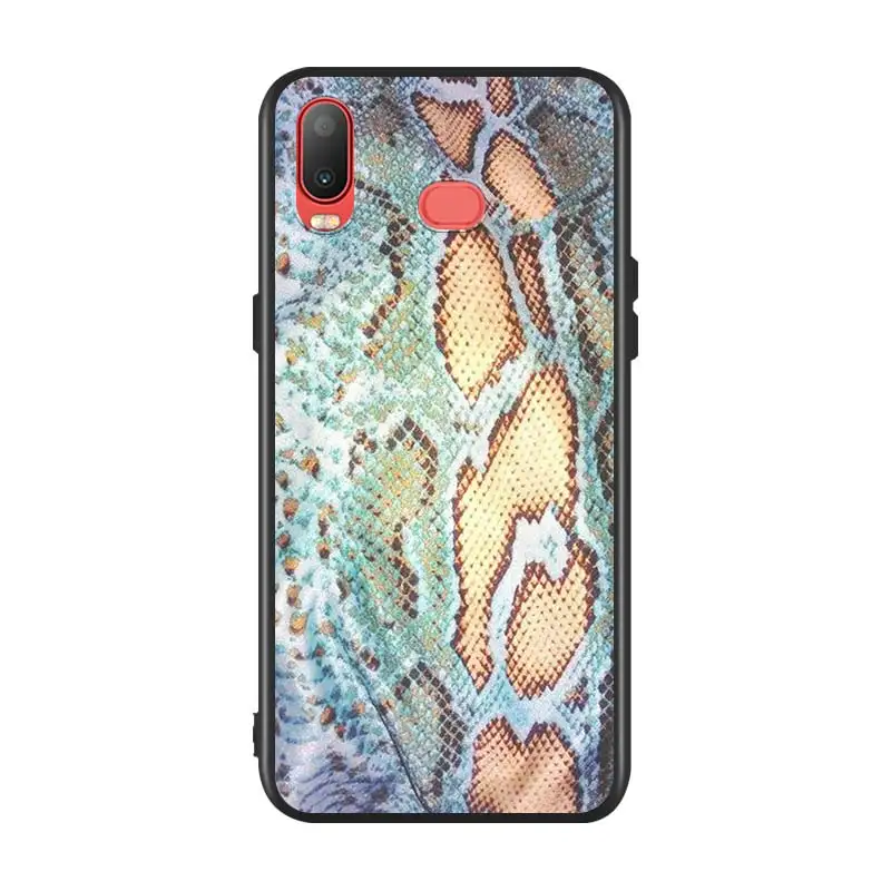 Силиконовый чехол Змеиная Кожа Искусство для Samsung Galaxy A9 A8 Star A7 A6 A5 A3 Plus 2018 2017 2016