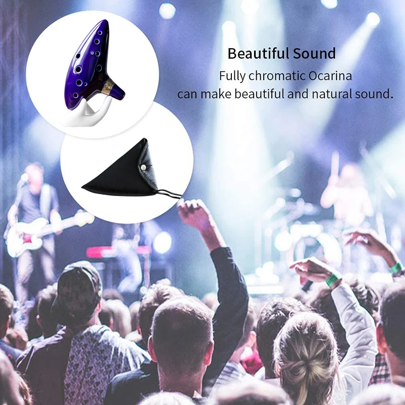 

Лидер продаж Ocarina с книгой песен 12 отверстий Alto C Ocarina s Play подарок с подставкой для дисплея защитная сумка DO2