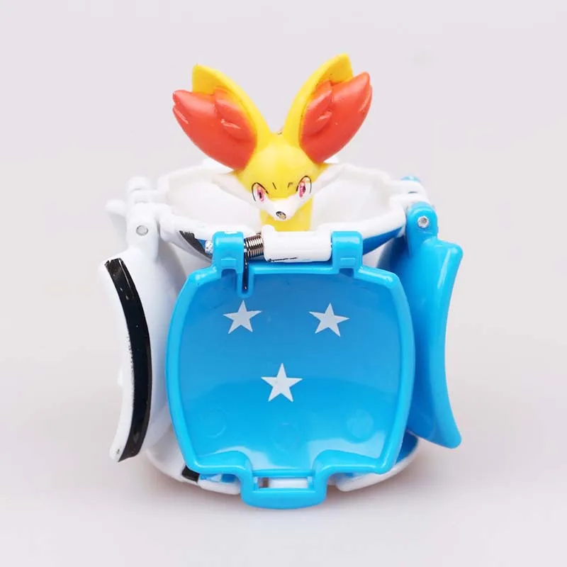 Фигурка Пикачу из мультфильма Kawaii Pokemoner деформация Poke Monster с куклой большой шар ультра метаболы Реверсивный мяч игрушка - Цвет: 1PCS B