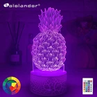 Новейшая модель; Фрукта ананаса Уникальный детский Ночной светильник для украшения дома Usb Батарея работает лампа vitage Dragon магазин идей Прямая поставка товара