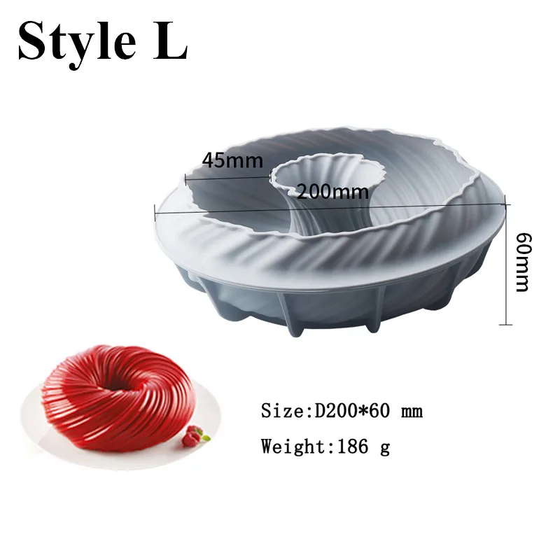 Style L Meibum силиконовая форма для выпечки в форме цветка для выпечки шоколадный брауни мусс сделать десерт кекса кухонный набор силиконовых противней инструменты дома Вечерние - Цвет: Style L