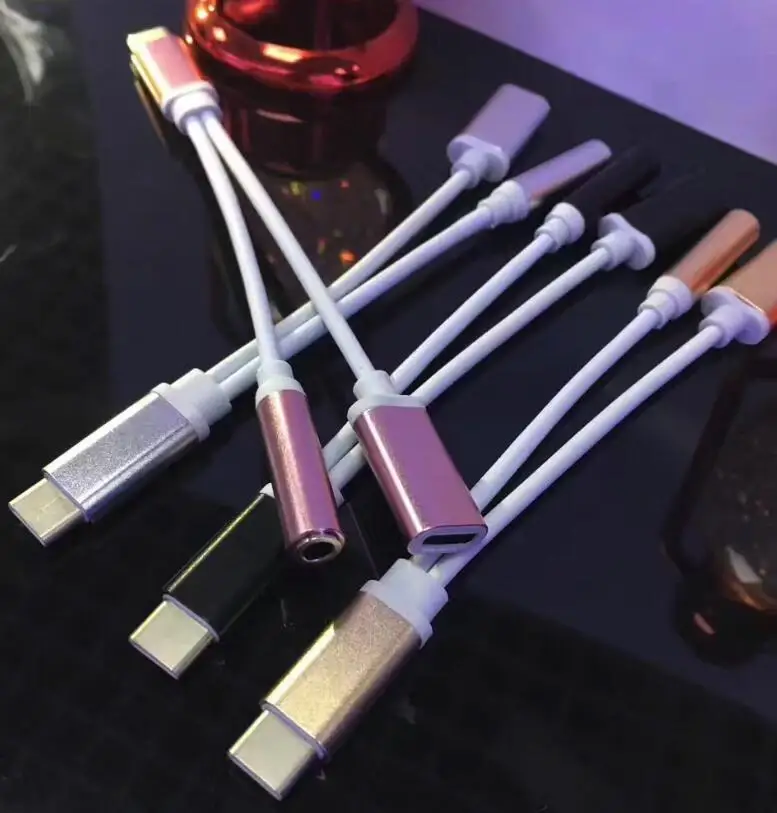 

Кабель-переходник usb-c/Aux 3,5 мм, 2 в 1, цветной, штекер-гнездо 3,5, 100 шт.