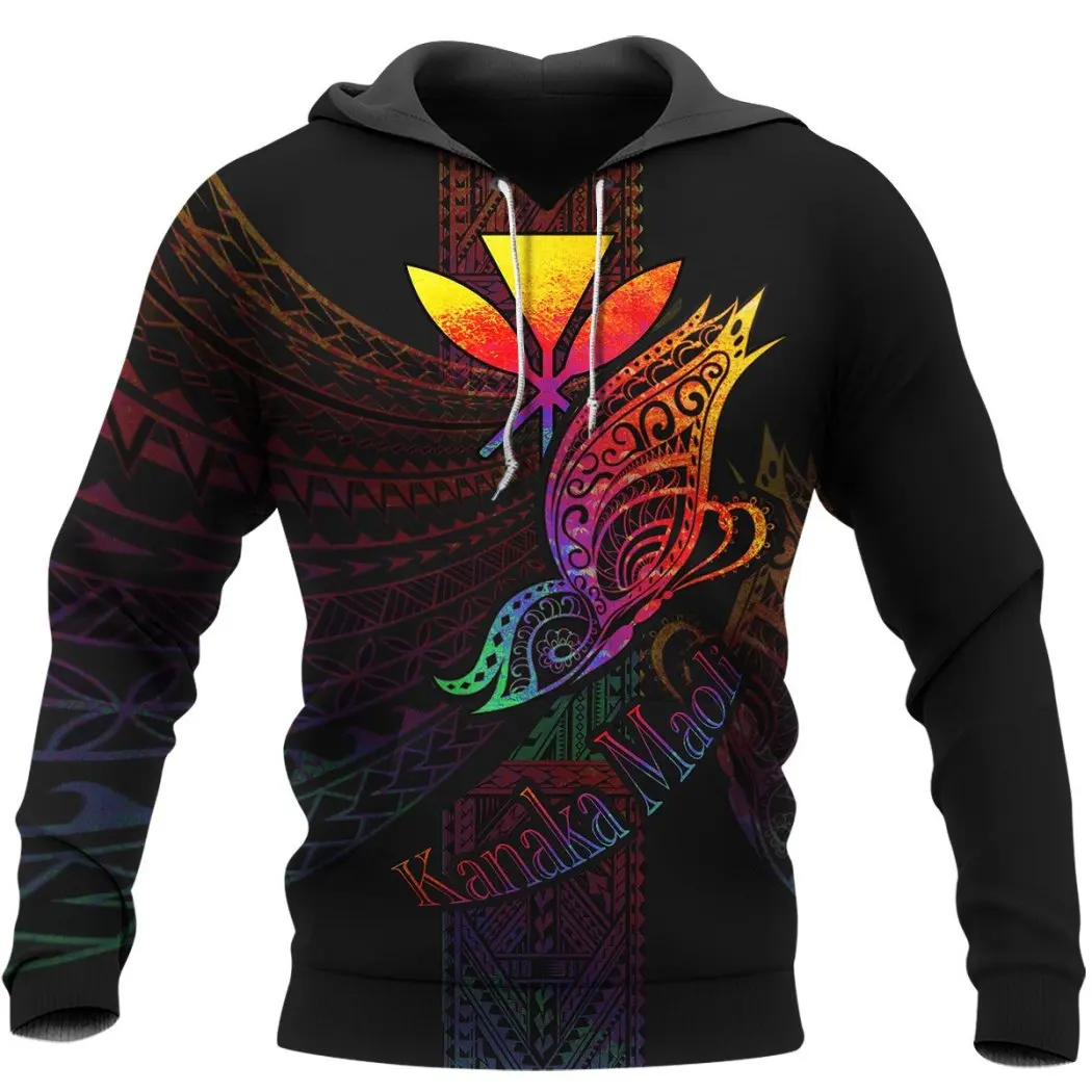 

Hawaii Butterfly Polynesia Mens Casual 3D Print Hoodies Man Pullover Women Hood Sweatshirts Jacket Unisex New Fashion Streetwear
