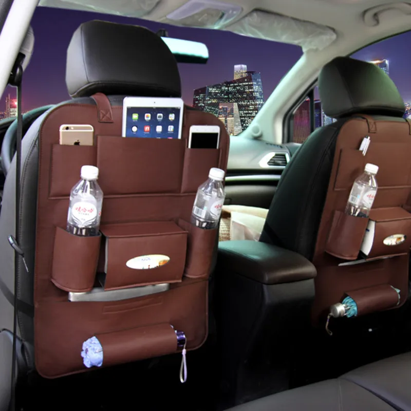 Автомобильный аксессуар сумка-Органайзер на заднее сиденье автомобиля чехол