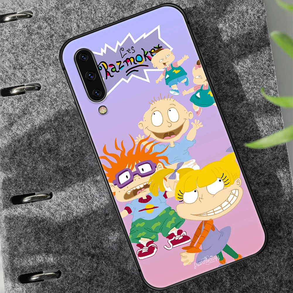 

cartoon Rugrat funny Phone Case Cover For Samsung Galaxy A10 A11 A20 E A21 A30 A40 A41 A50 A51 A70 A71 A81 S 4G 5G black Back 3D