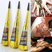 natural temporary flash tattoo paste black henna body paint arts disposable cones sexy tattoo cream indian wedding fashion 2021