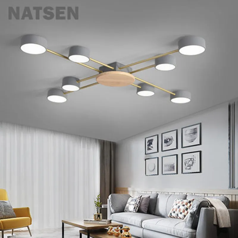 Дизайнерские светодиодные металлические потолочные светильники в