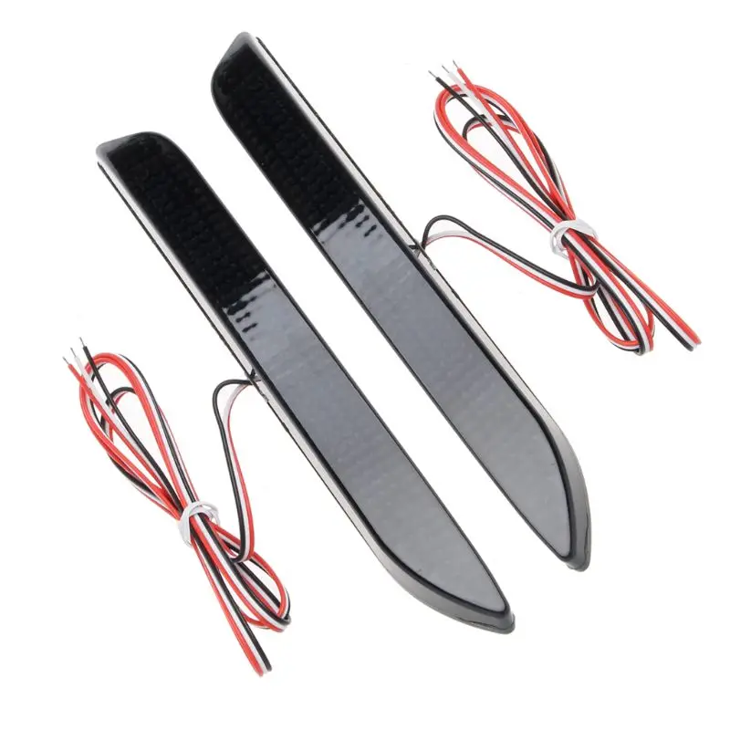 2 шт. светодиодный водонепроницаемый отражатель заднего бампера тормозной