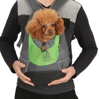 breathable dog travel pet carrier dog backpack nylon mesh dog bag for puppy shoulder bag dog carrier cat chest bag backpack