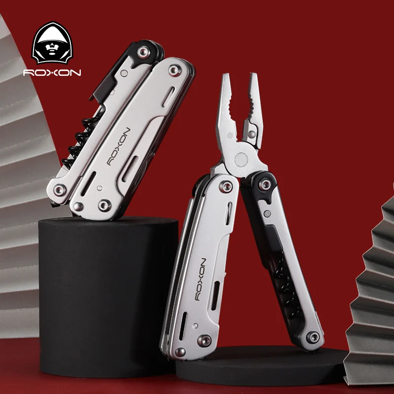 ROXON S801S 16-in-1 Multitool Pliers-Pocket knife scissors wire cutter screwdriver Bits Group EDC tool Survival Camping | Инструменты
