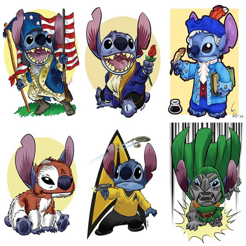 

Disney Cartoon Lilo and Stitch Diamond Painting Round Diamond Mosaic Embroidery Children's Room Decor Handwork home and gift