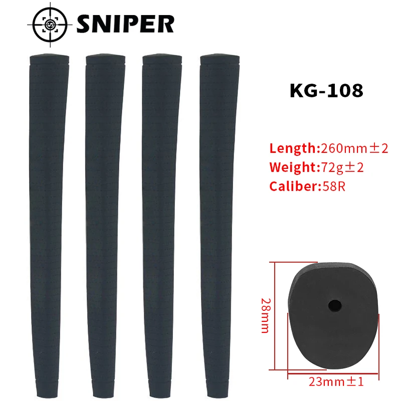 Наконечники для клюшек Sot ** высококачественные захваты гольфа 58R черные Грипсы 1