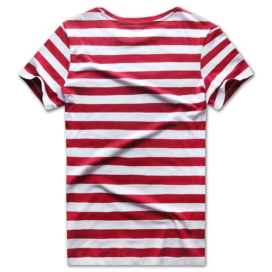 Zecmos Red White Rainbow Striped T Shirt for Women Summer Round Short Sleeve Tees Casual Cool | Женская одежда