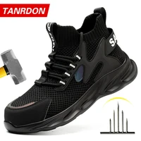 indestructible men shoes anti puncture safety shoes work sneakers male hiking shoes anti smash steel toe shoes security footwear