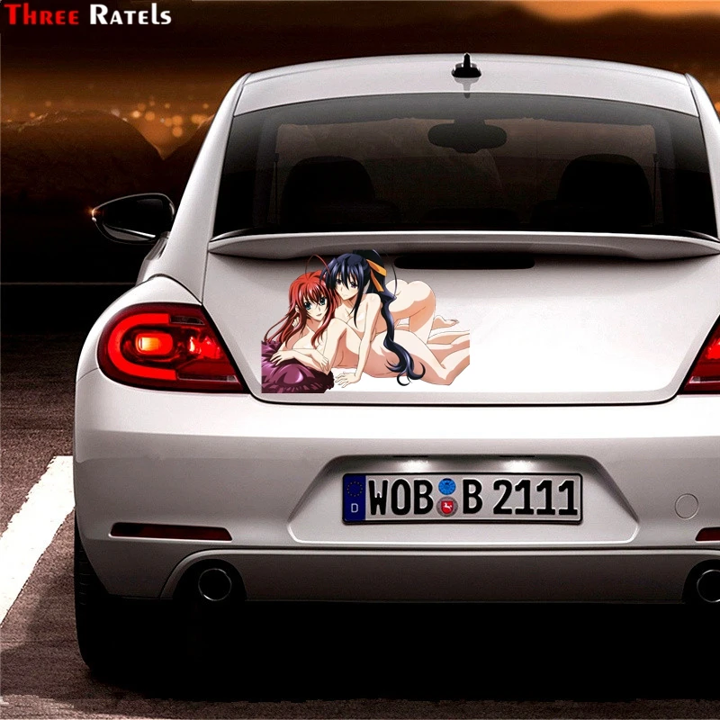 Три Ratels FC157 школьная DxD Rias Gremory и Himejima Akeno Сексуальная 3D наклейка автомобильный