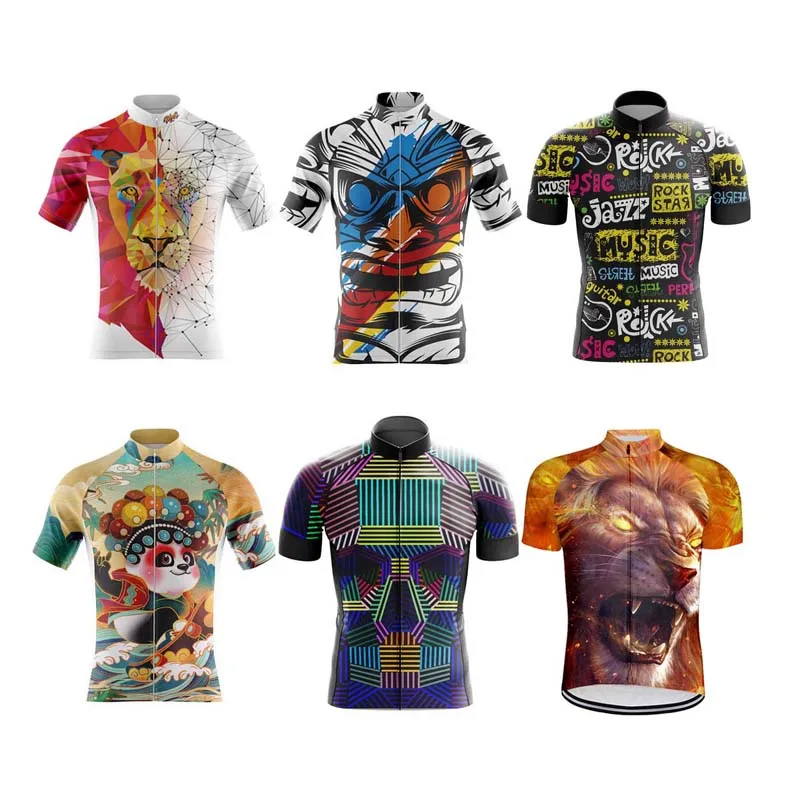 

2022 Men's Short Sleeve Cycling Jersey Bike Jersey Top Mountain Bike MTB Road Bike Cycling Sports Clothing Apparel sports team