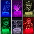 Новейший Токийский Гуль Кен канеки 3d лампа для спальни Декор Светильник крутой подарок на день рождения акриловый светодиодный ночсветильник аниме Токийский Гуль