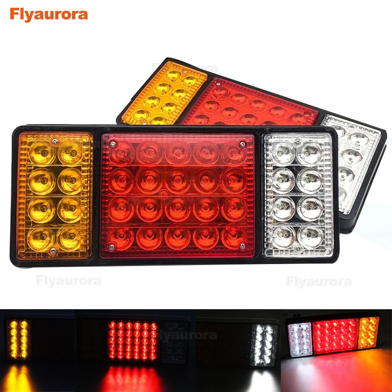 2 шт. грузовик с прицепом Караван Лодка Автомобильный светодиодный задний стоп