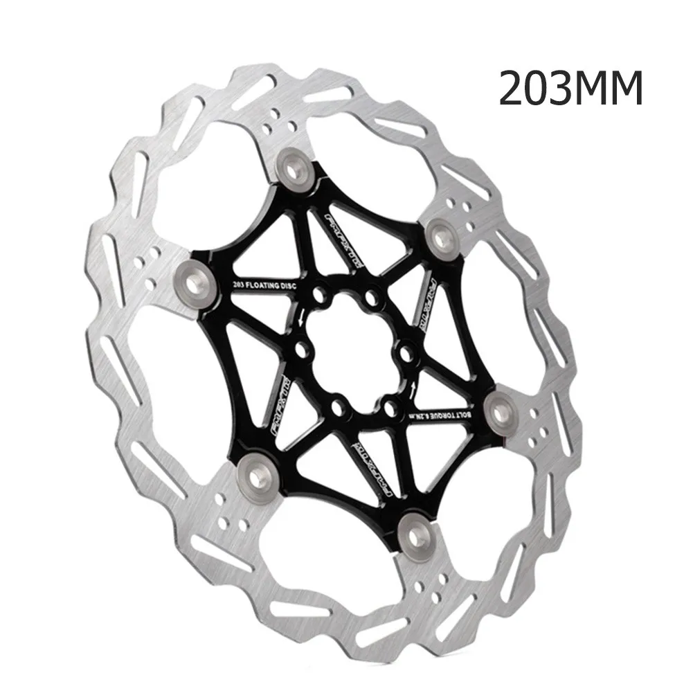 

160mm/180mm/203mm MTB Bike Bicycle Floating Disc Brake Rotor 6 Bolts Brake Pads Reduce Heat Transferred To Hub