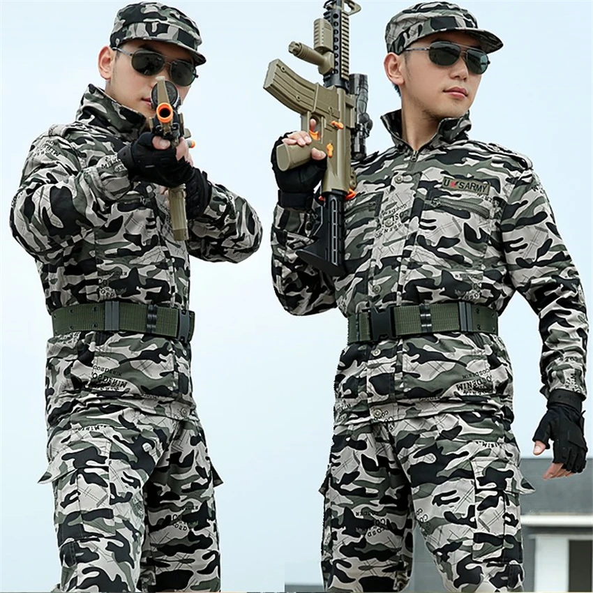 2 шт. камуфляжный тактический Мужской костюм солдат охотника|Военный| |