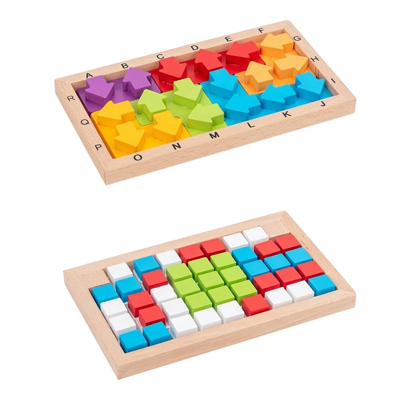 

Деревянные строительные блоки Wis в виде направления, игрушки для детей, Развивающие Игрушки для раннего развития