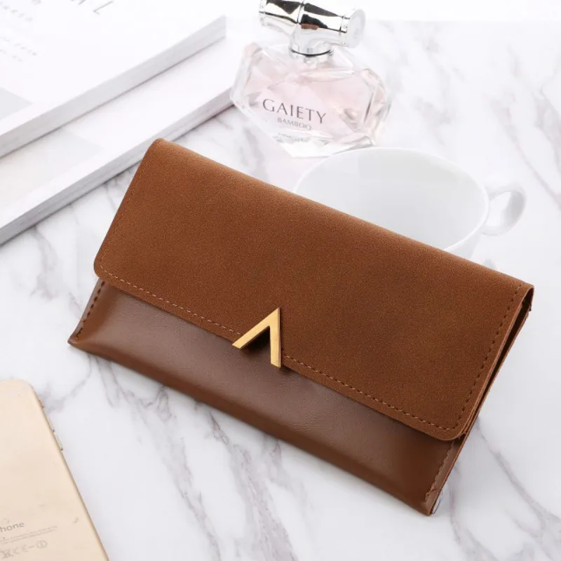 

2020 Leather Women Wallets Hasp Lady Moneybags Zipper Coin Purse Woman Envelope Wallet Money Cards ID Holder Bags Purses Pocket