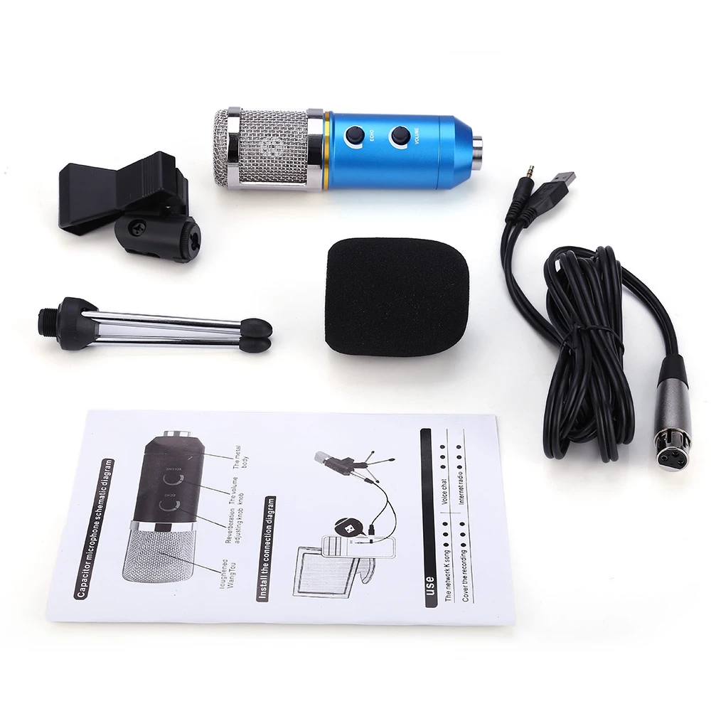 USB микрофон GEVO для компьютера проводной конденсаторный 3 5 мм записи вокала YouTube