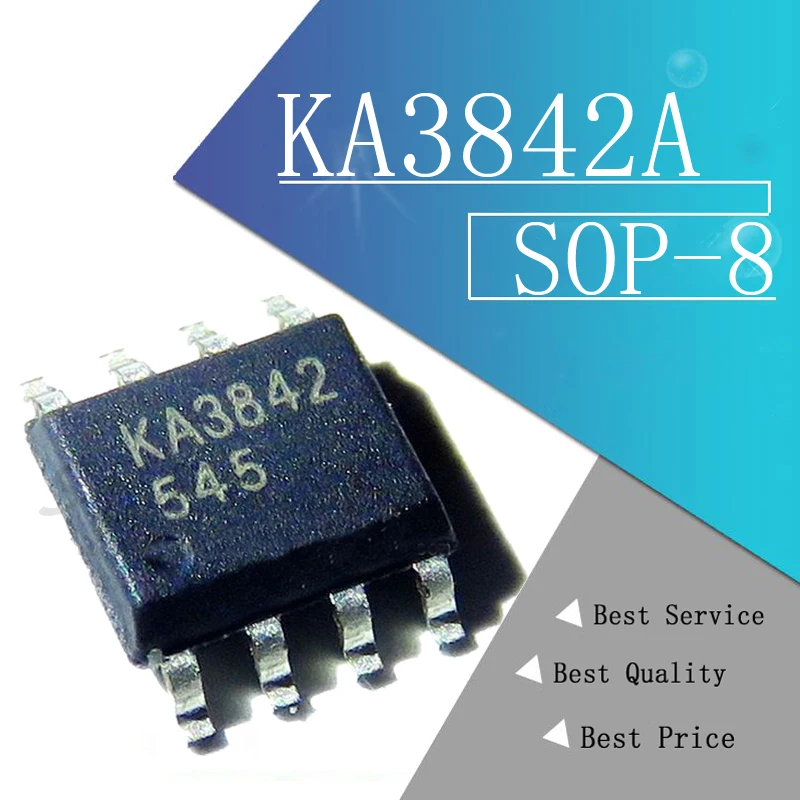 10 шт. KA3842 KA3842A UC3842AN 3842 SOP-8 | Электронные компоненты и принадлежности