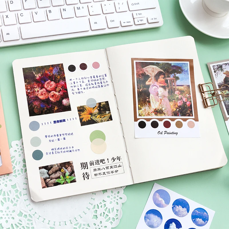 

Zzzzuo -Color dot seal stickers, decorative stickers, used for photo magazines, scrapbooks, envelope sealing, DIY DIY, 10 sheets