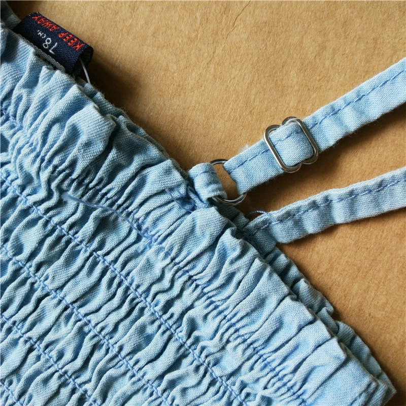 Hot sell jeans vest girl dress summer baby children kids high quality | Детская одежда и обувь