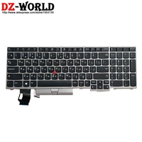 new original silver russian keyboard for lenovo thinkpad e580 e585 e590 e595 t590 p53s l580 l590 p52 p72 p53 p73 laptop 01yn722