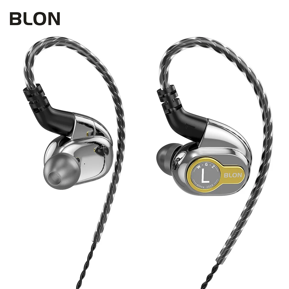 

BLON BL-05 BL05 2nd Generation 10MM Carbon Nanotube CNT Diaphragm In Ear Earphone with 0.78mm 2Pin Detachable Cable BL-03 BL03