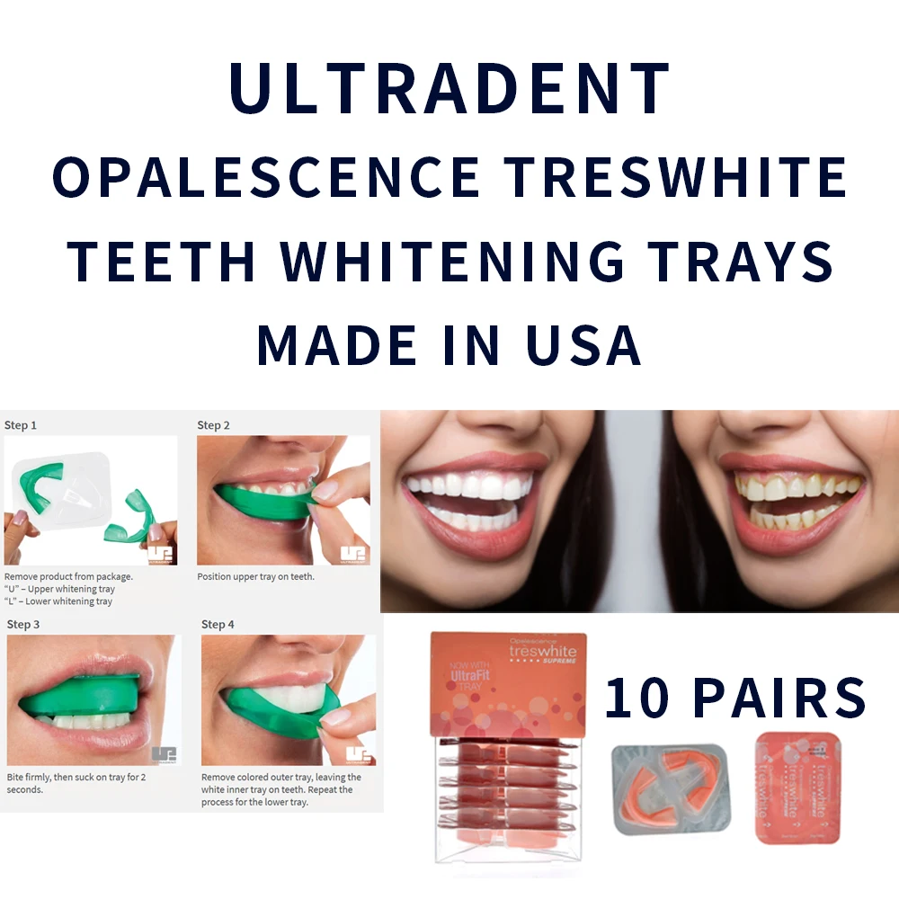 

Ultradent Opalescence Treswhite go Prefilled Teeth Whitening Trays 10% Go tooth Take HomeBlanqueador Dental 10sets/box