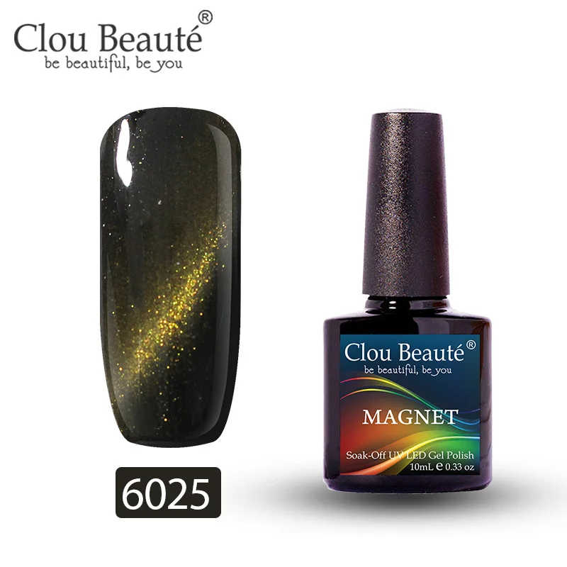 6025 Clou Beaute Гель-лак для кошачьих глаз 46 цветов маникюрный Декор гель лак для ногтей отмачиваемый лак для ногтей 10 мл Полупостоянный лак для ногтей - Цвет: 6025