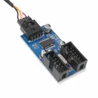 9-контактный USB-разъем папа 1 на 4 мама Удлинительный кабель для настольной карты USB 2,0 удлинитель 1 на 2 разъема адаптер Порт Multilier