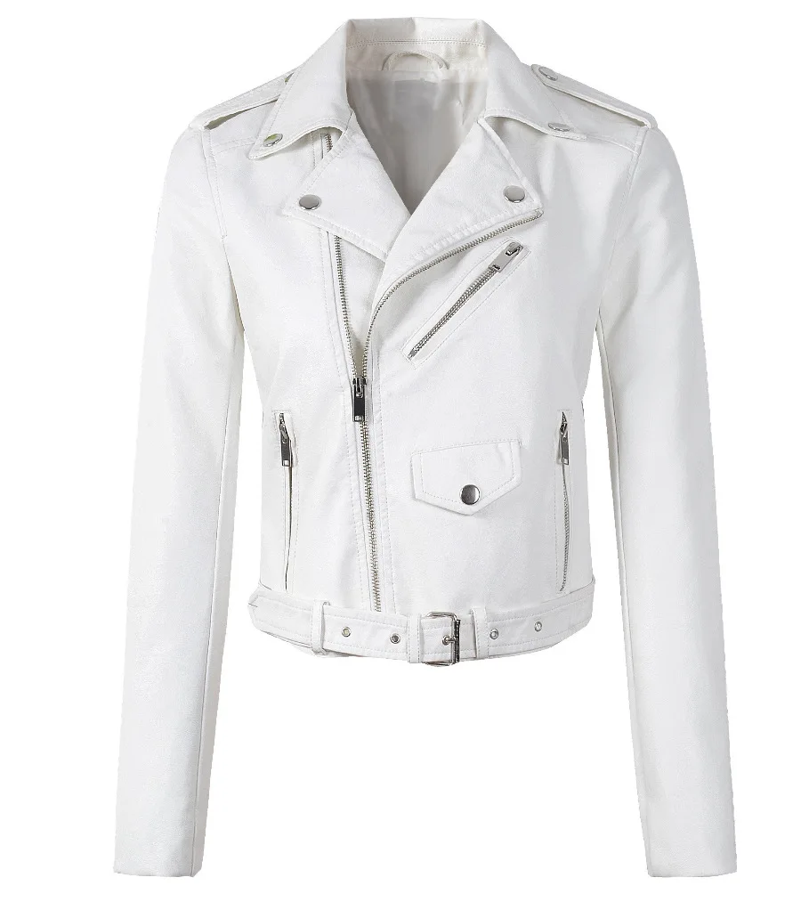 

and sold Pu washable leather jacket women's jacket casual versatile short