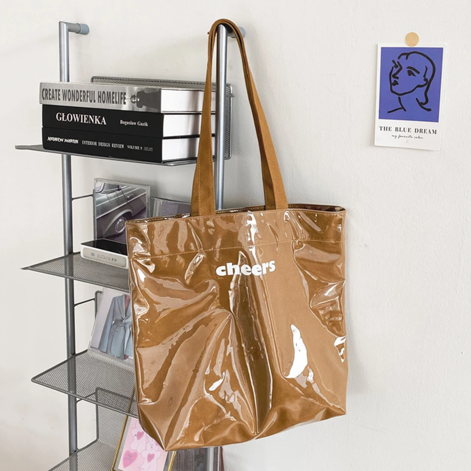 

Прозрачная модная женская сумка из ПВХ, холщовая ульсветильник Кая Сумка-тоут большой вместимости, 2021, дизайнерская Новая популярная сумка ...