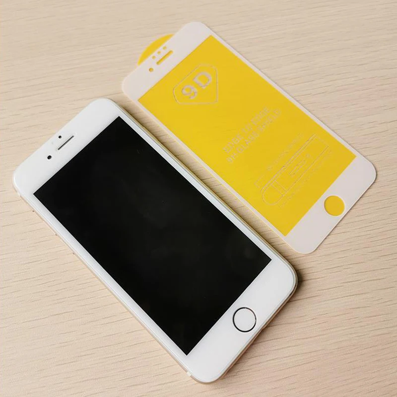 Sinzean 100pcs 9D Universal Tempered Glass For IPHONE 6/7/8 Full Cover Glue 678 Plus Screen Protector | Мобильные телефоны и