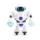 Детская умная танцевальная игрушка-робот со светодиодным освещением, электронные игрушки