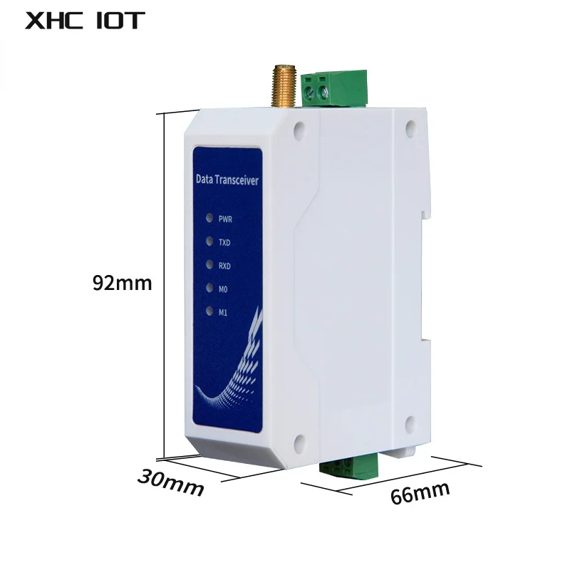 SX1278 433Mhz Wireless Data Transmission Station LoRa RS485 Modbus 30dBm 8km Long Distance 12V 24V XHCIOT E95-DTU(433L30-485)-V8