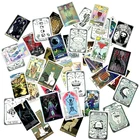 50 шт., водостойкие граффити-наклейки для холодильника, чемодана, дневника, скрапбукинга