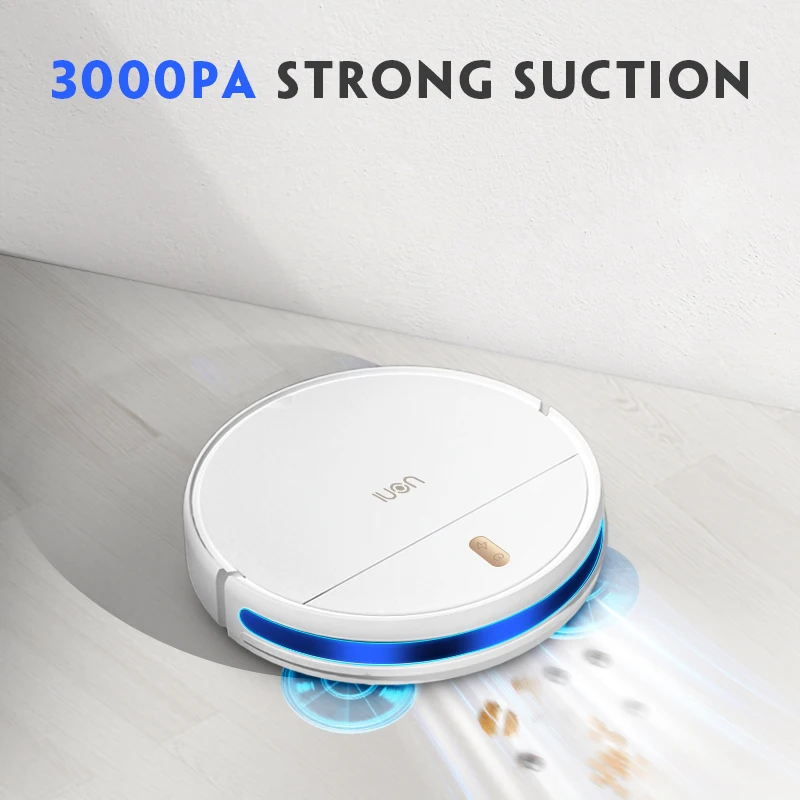 

Uoni S2 Robot Vacuum Cleaner 3000 Pa Suction Auto Charging 3 in 1 Mopping&Sweeping&Suction App Control Vacuum Cleaner for Home