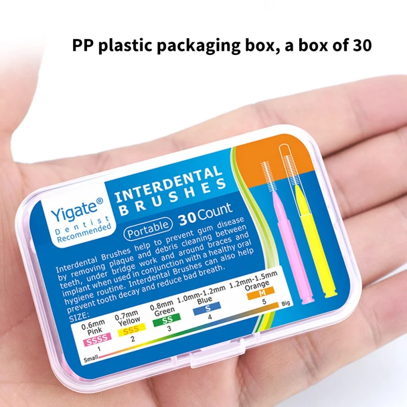 

30 Pcs I Shaped Interdental Brush Dental Floss Interdental Cleaners Orthodontic Dental Teeth Brush Toothpick Recommend